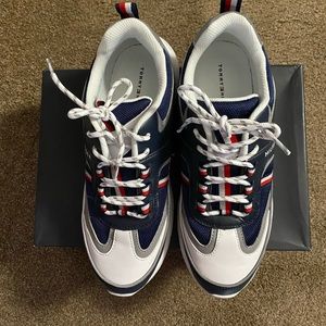 Tommy Hilfiger Ladies Dark Blue Tennis Shoes